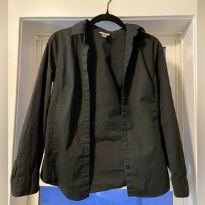 Black button down ladies dress shirt - SZ petit 4 (small)